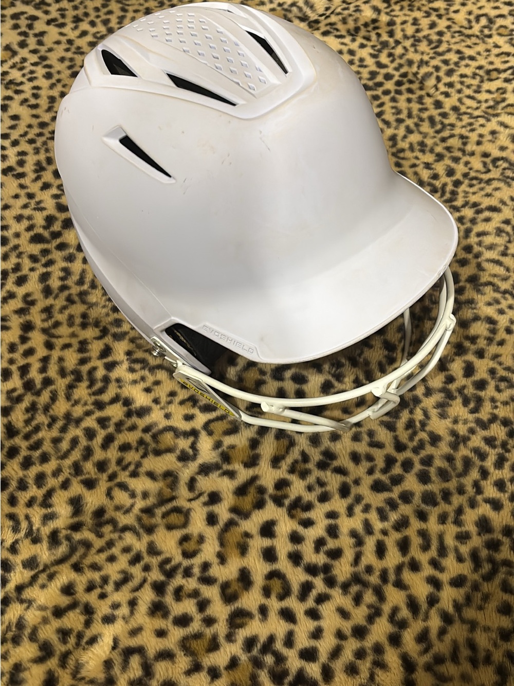 Evoshield softball White Helmet with Faceguard